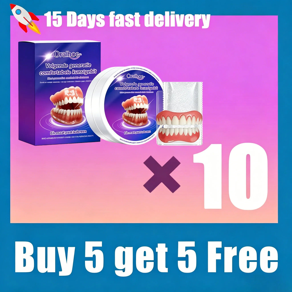 Instant Snap-On Silicone Denture Kit for Natural Smile