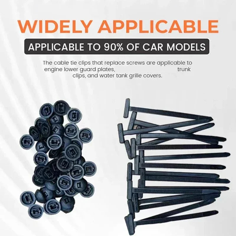 Self-Locking Nylon Cable Tie Fasteners for Automotive Wiring