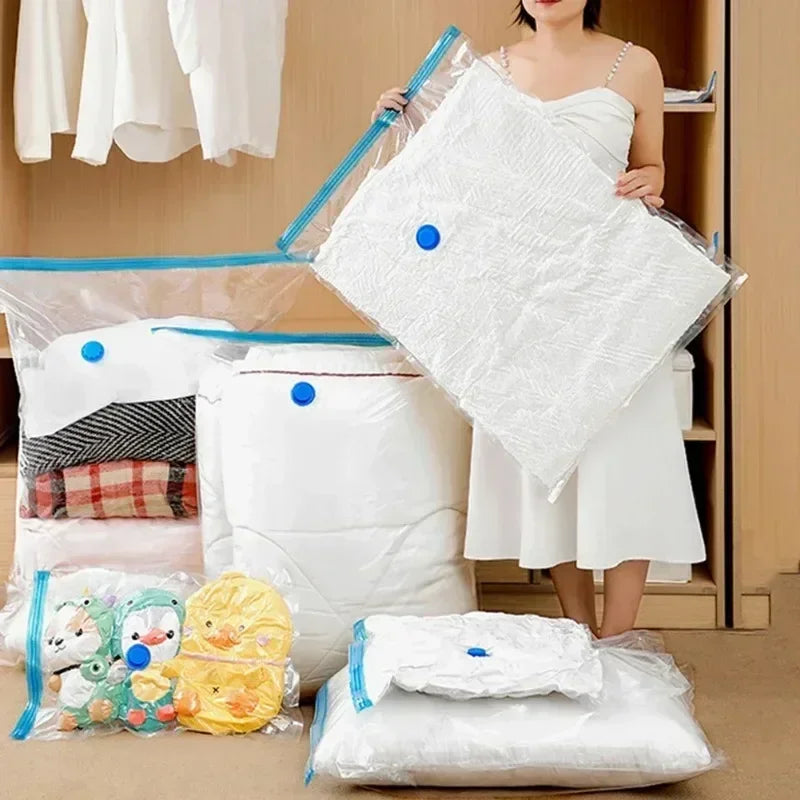 Vacuum Compression Storage Bags for Clothes and Bedding