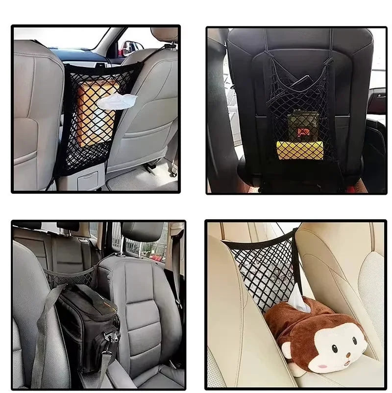 Elastic Car Seat Storage Mesh Organizer - 8