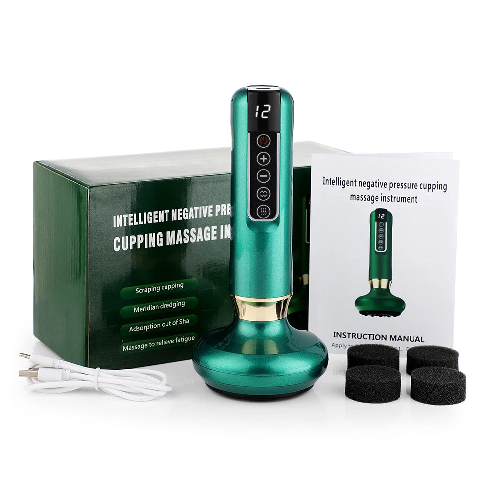Electric Cupping and Gua Sha Massage Tool for Muscle Relief