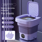 Portable Folding Washing Machine for Underwear and Socks