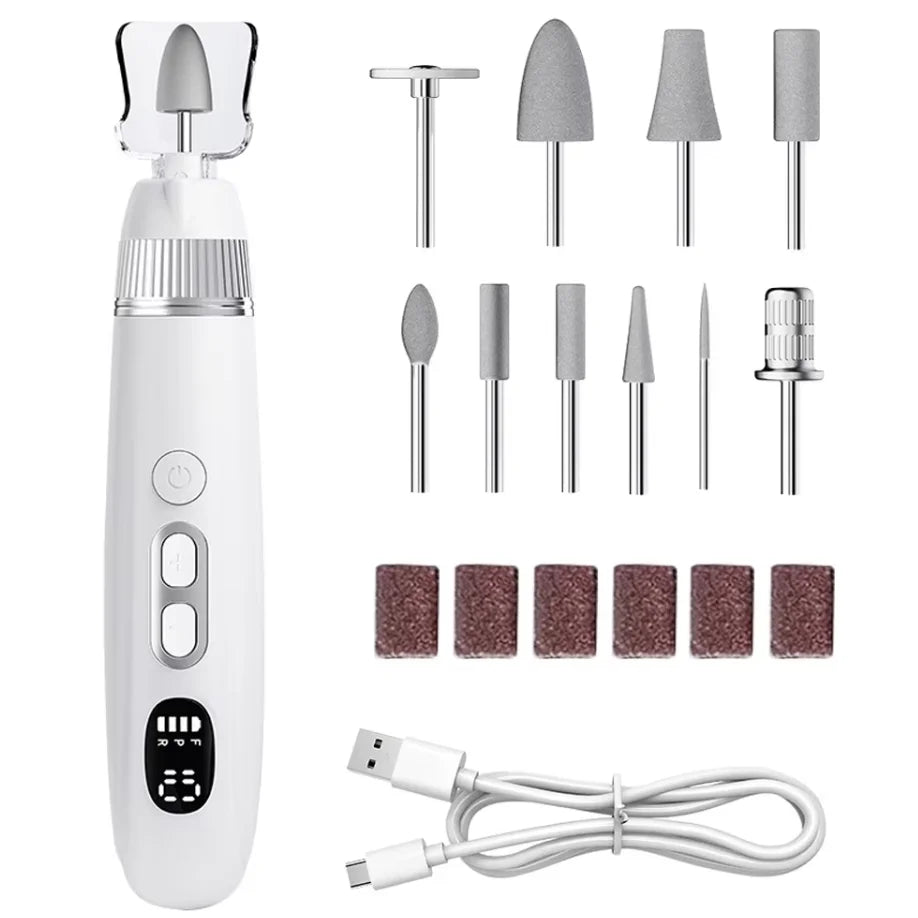 Electric Cordless Manicure and Pedicure Nail Drill Kit