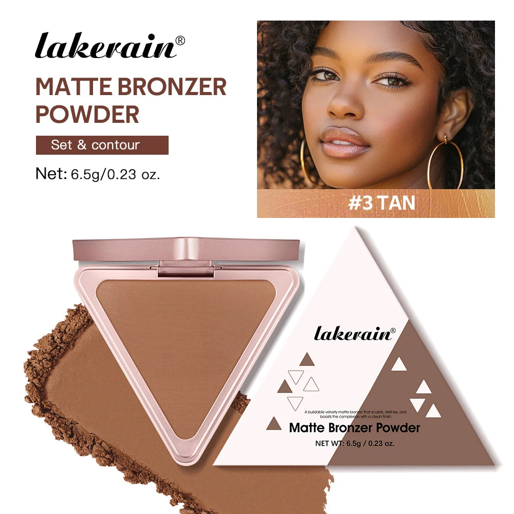Matte Bronzer Powder for Face Contouring