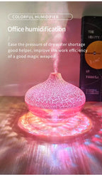Crystal Crack LED Desktop Humidifier for Home and Bedroom