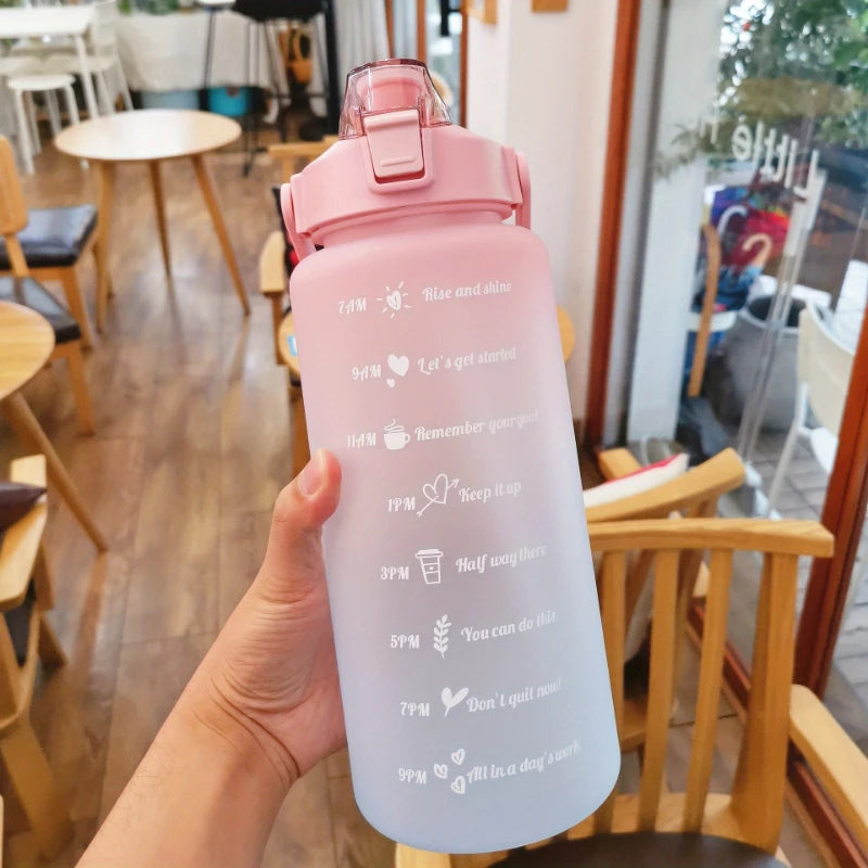 Motivational Leakproof Water Bottle with Time Marker
