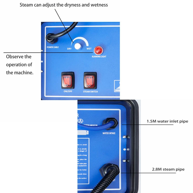 High-Pressure Portable Steam Cleaner for Home and Auto - 4