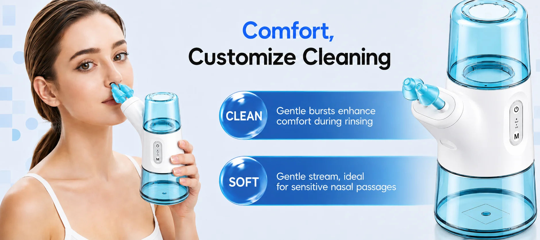 Portable Electric Nasal Irrigator for Sinus Relief - 11