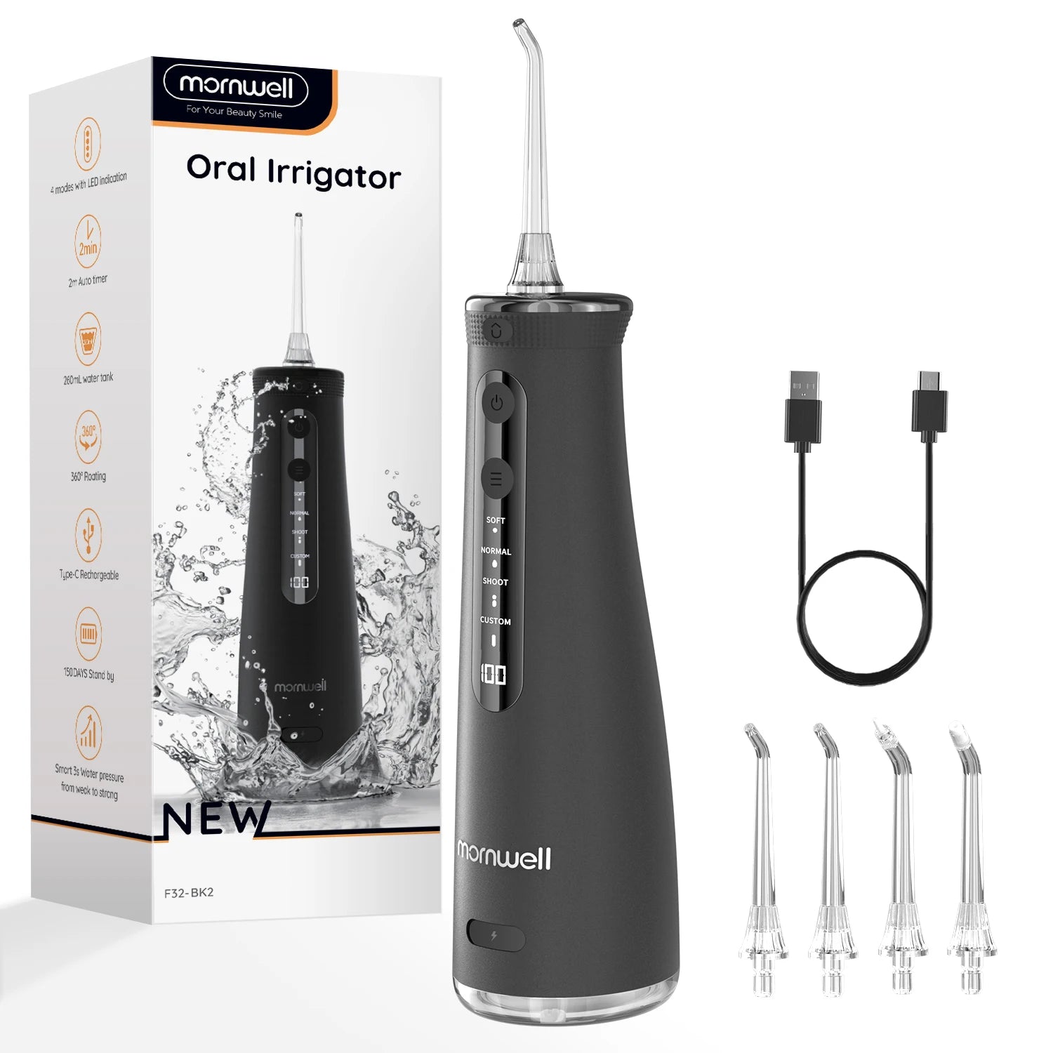 Portable Cordless Electric Water Flosser for Teeth Cleaning - 15