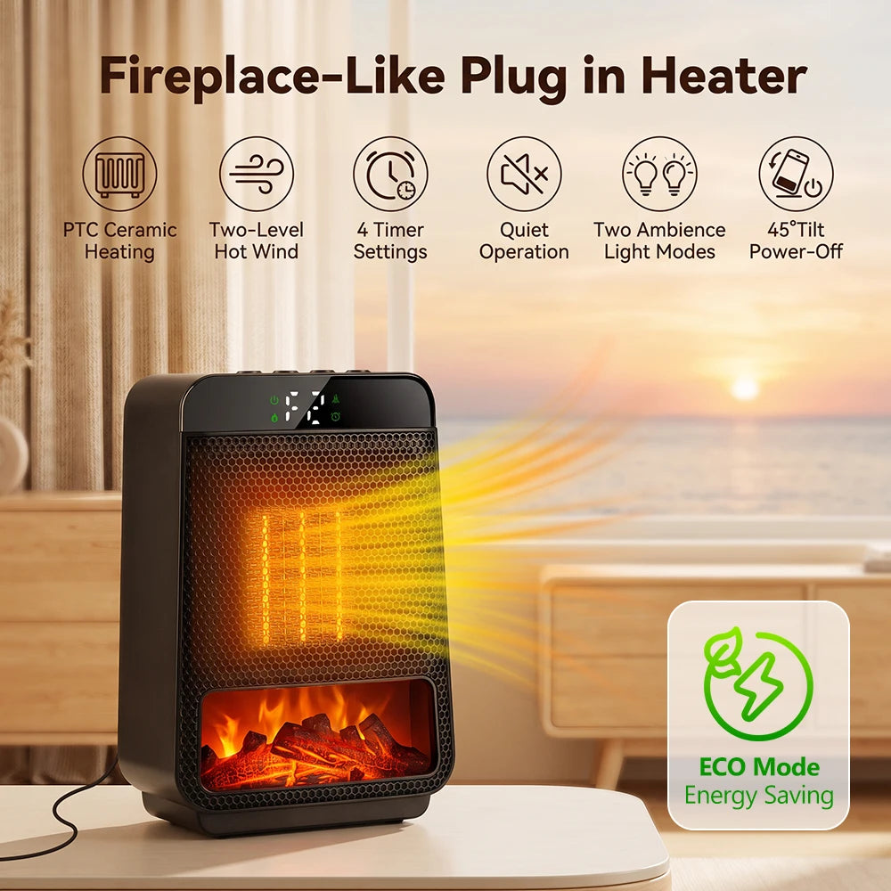 Portable Electric Space Heater with Digital Display - 7