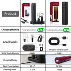 Automatic Rechargeable Electric Wine Bottle Opener Set