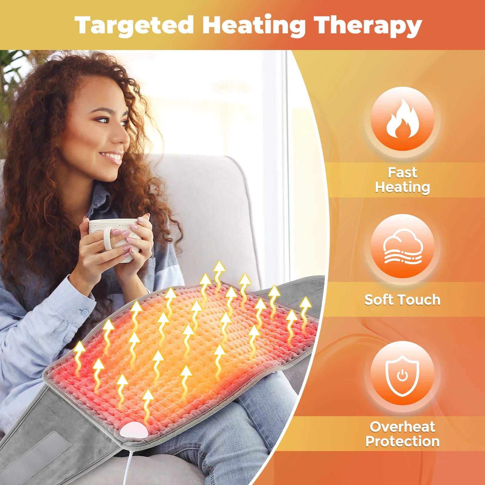 Electric Heated Waist and Back Support Wrap - 2
