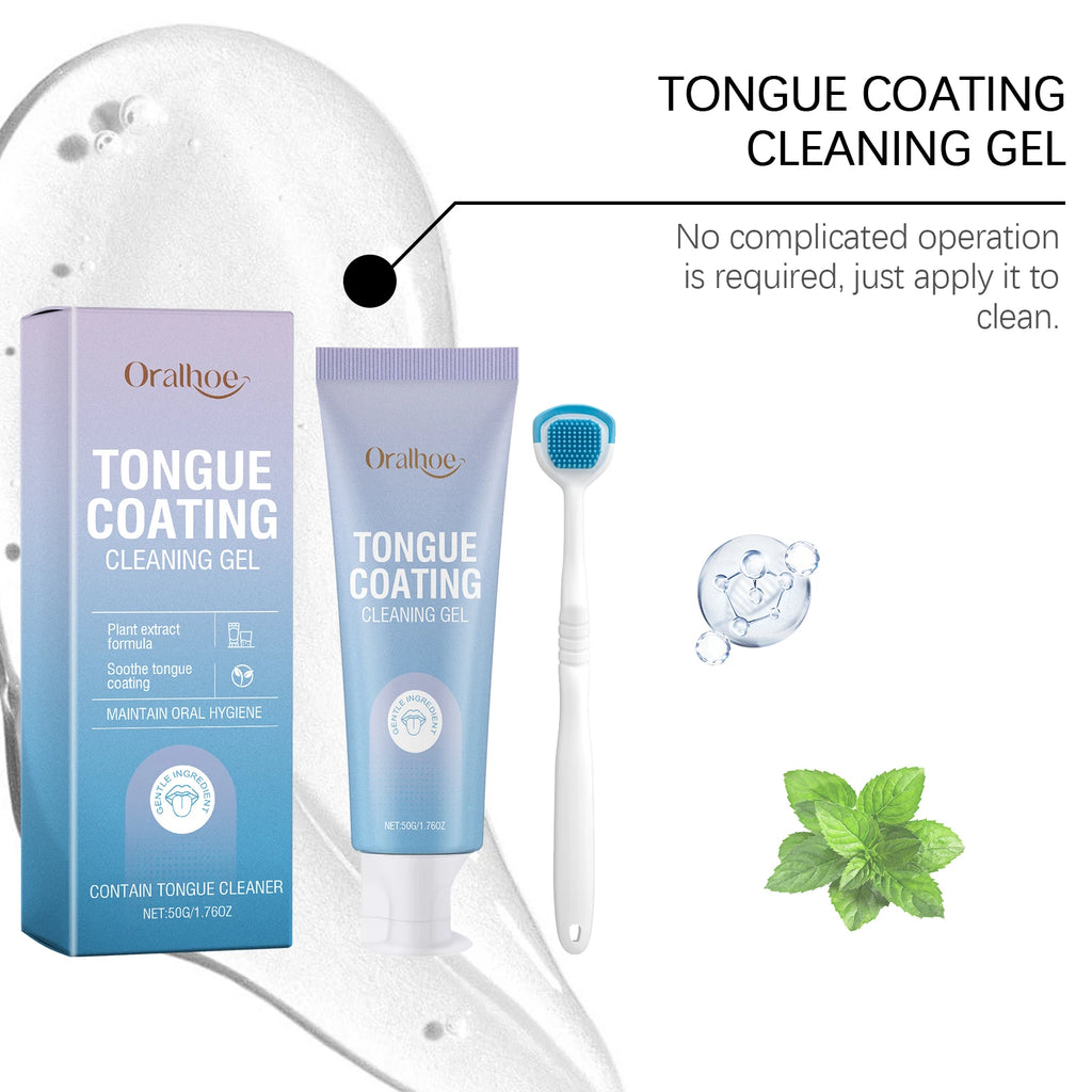 Tongue Cleaning Gel and Scraper Brush Kit