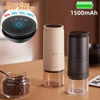 Portable Electric Coffee Burr Grinder with Adjustable Settings