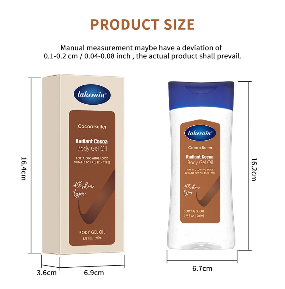 Radiant Cocoa Body Gel Oil for Hydrated Glowing Skin - 16