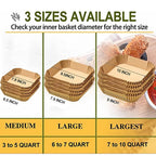 Disposable Non-Stick Air Fryer Parchment Paper Liners