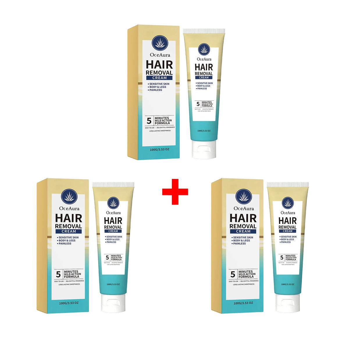 Painless Hair Removal Cream for Body and Sensitive Skin