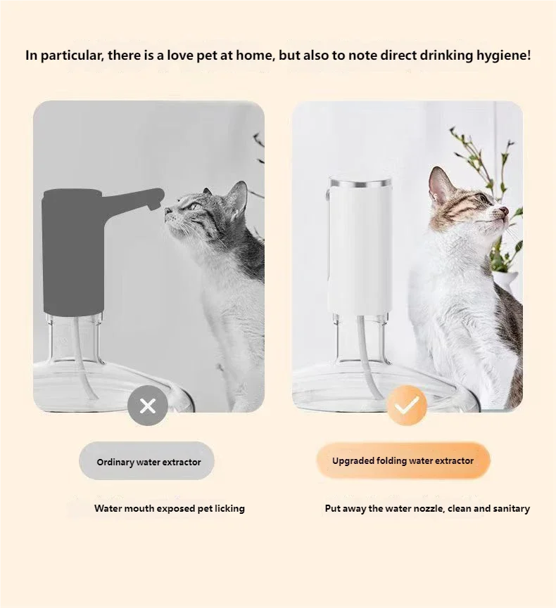 Automatic Rechargeable Electric Water Bottle Pump with Digital Display