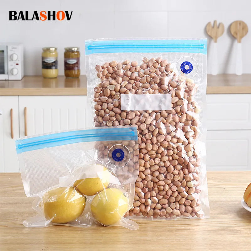 Reusable Vacuum Food Storage Bags for Kitchen - 1
