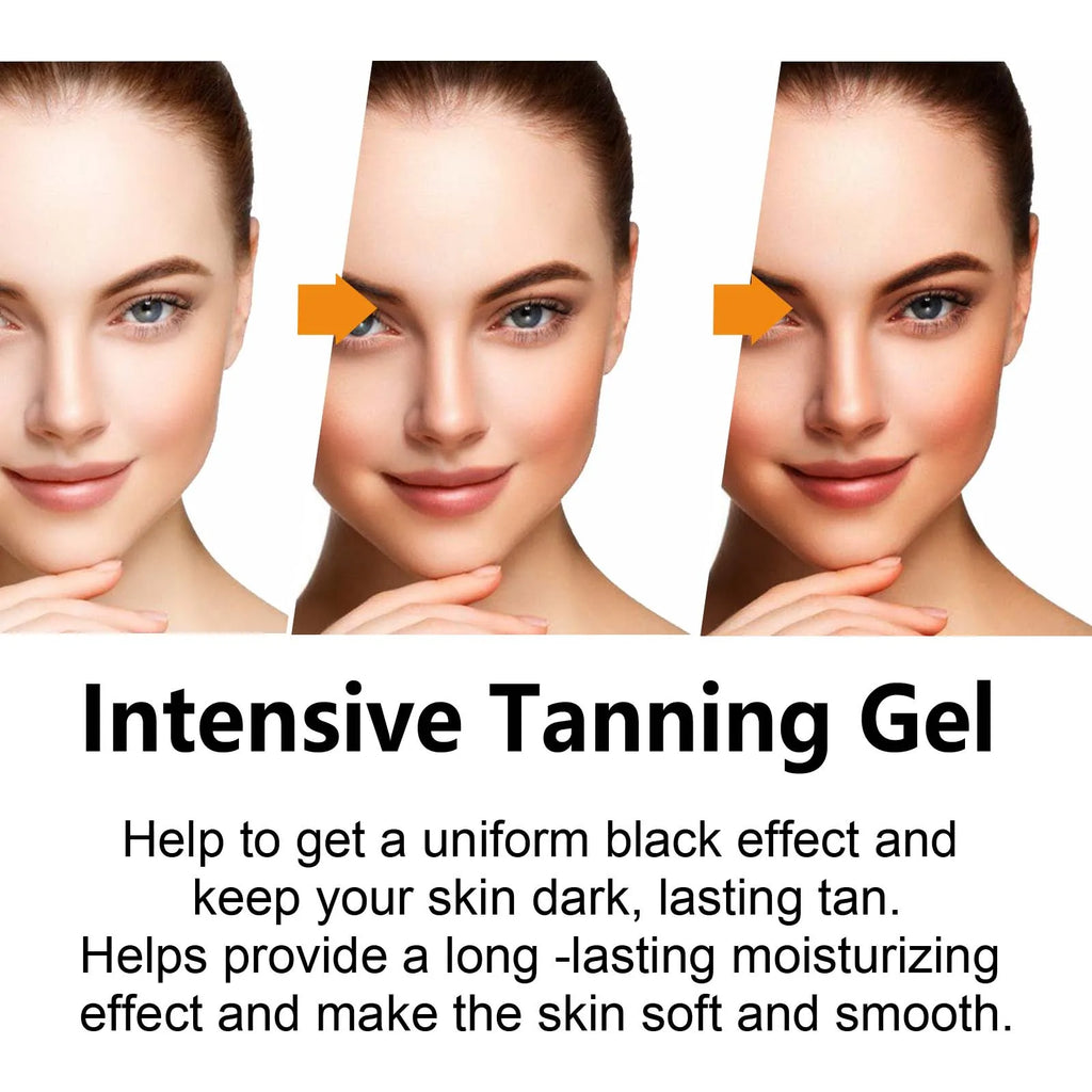 Intensive Tanning Gel for Darker Skin and Long-Lasting Glow