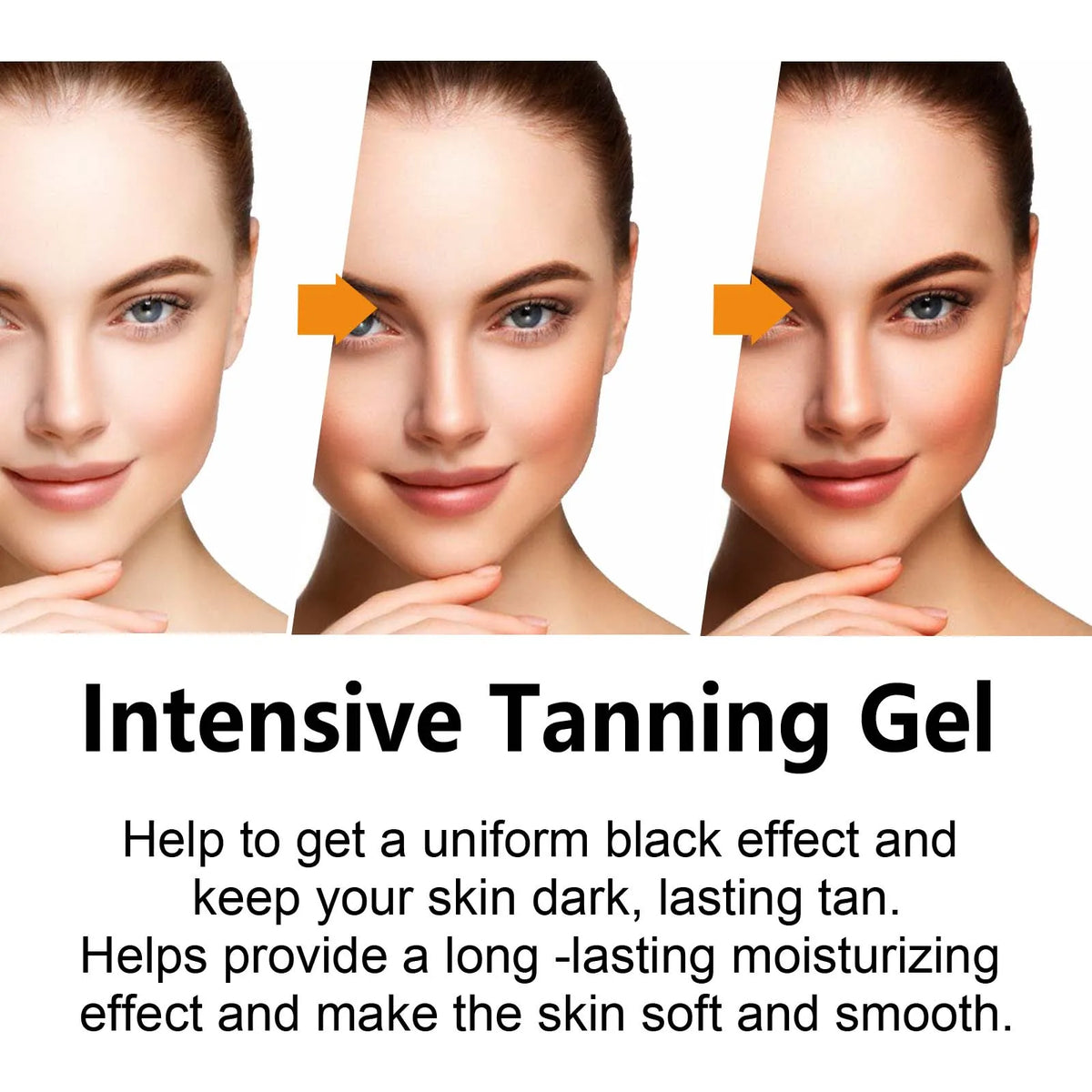 Intensive Tanning Gel for Darker Skin and Long-Lasting Glow