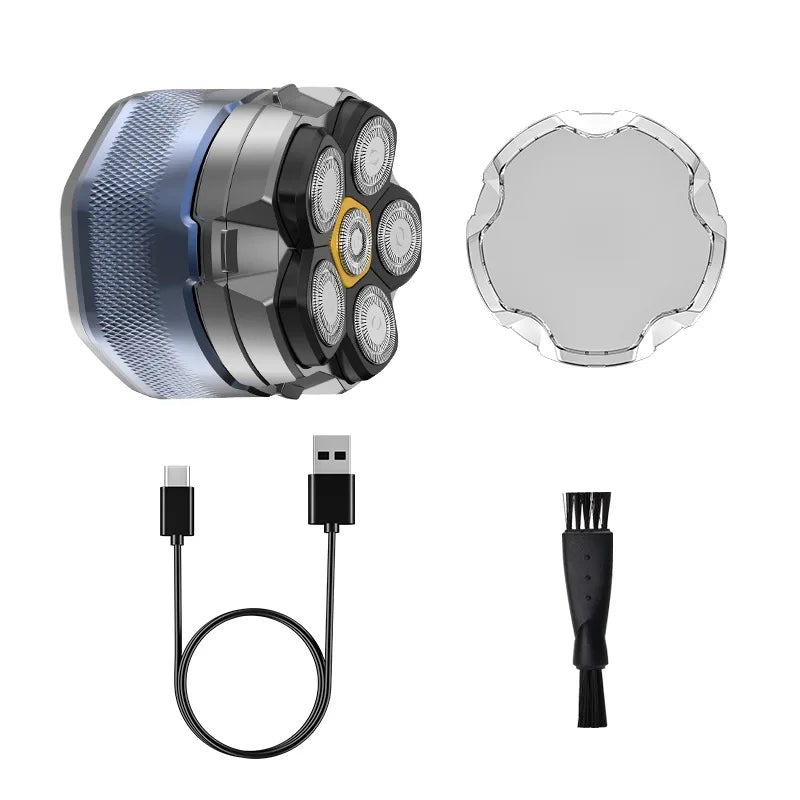 6D Electric Rotary Head Shaver for Men