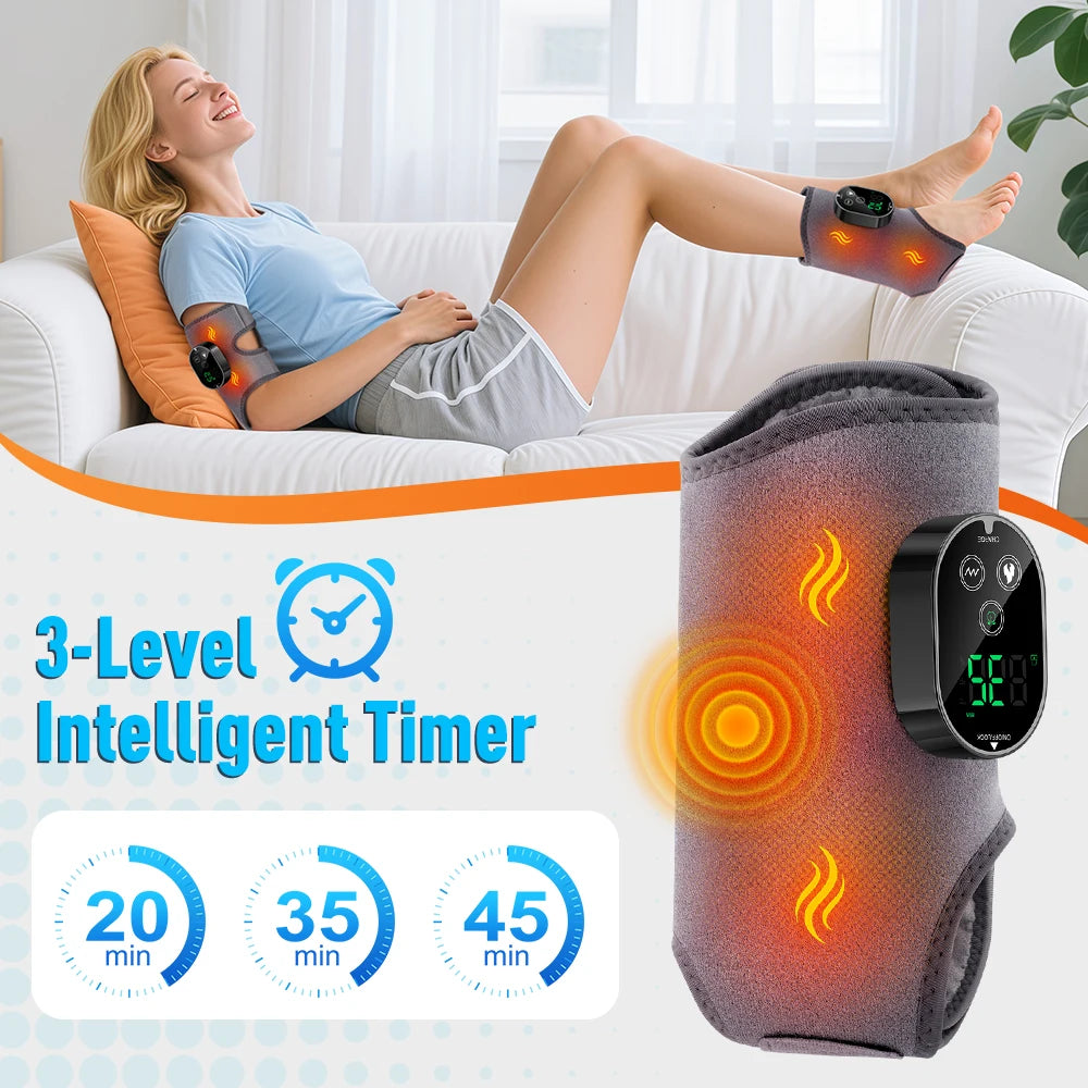 Heated Vibration Ankle and Calf Massager - 4