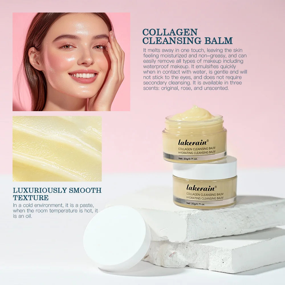 Collagen Hydrating Cleansing Balm for Deep Makeup Removal - 4