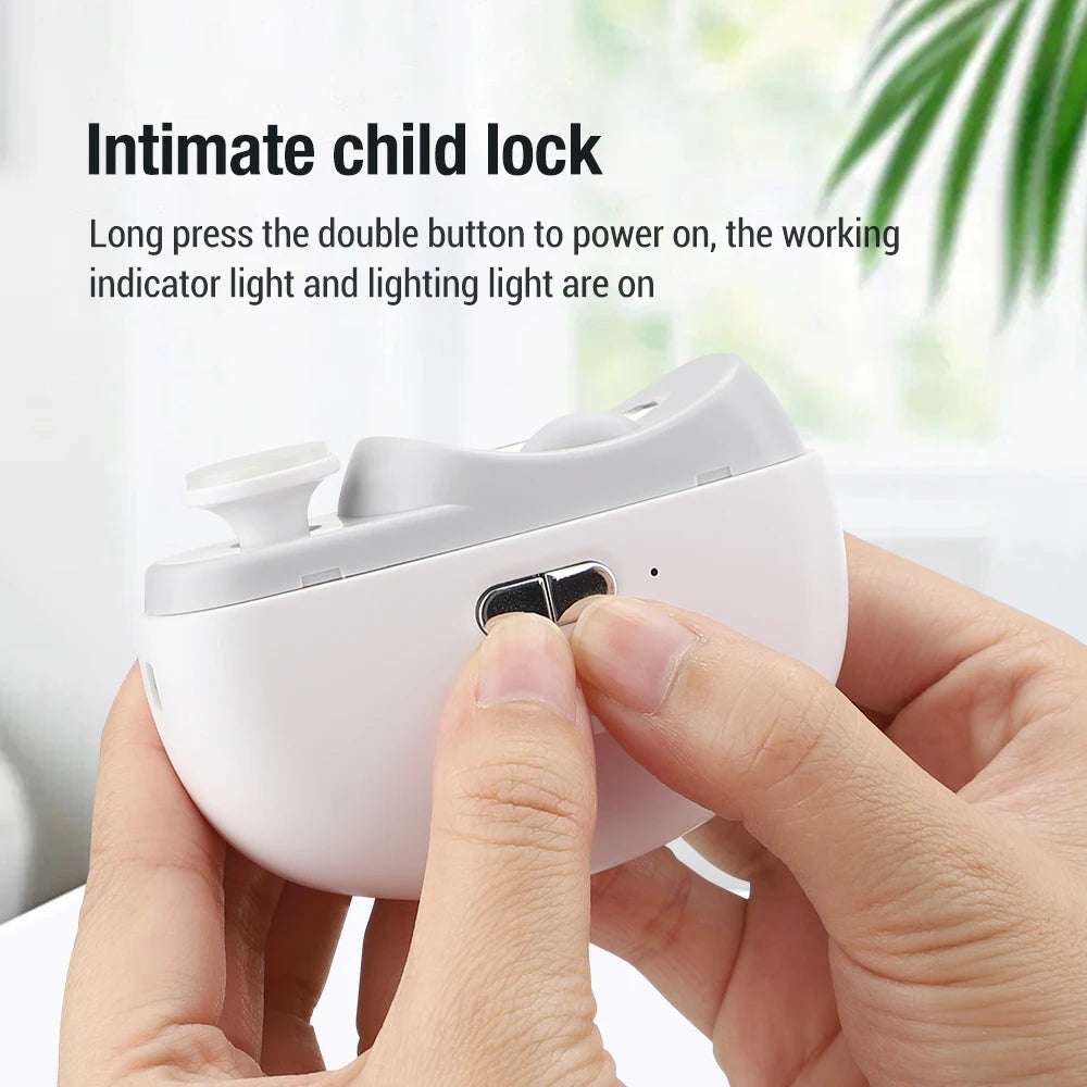 Electric Automatic Fingernail Clipper and Polisher for All Ages