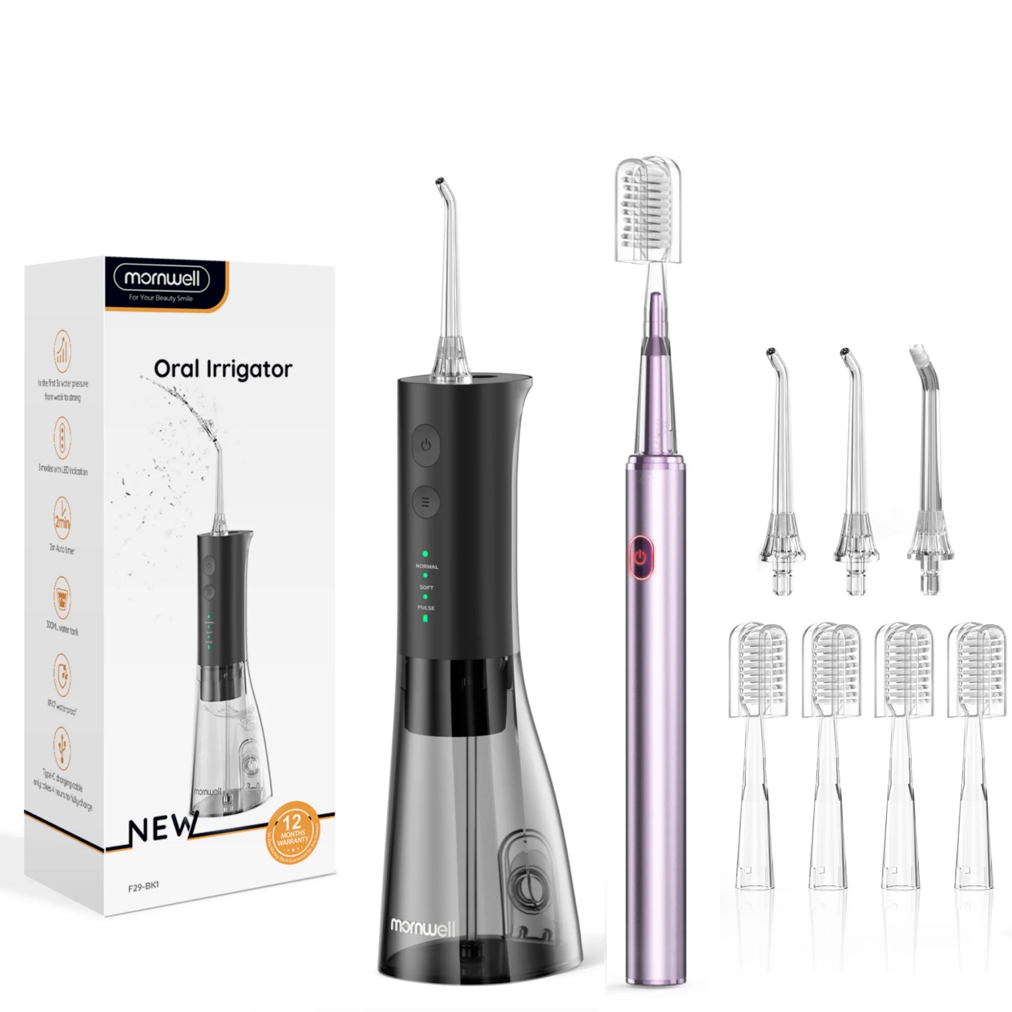 Electric Water Flosser and Sonic Toothbrush Oral Care Combo Kit - 23