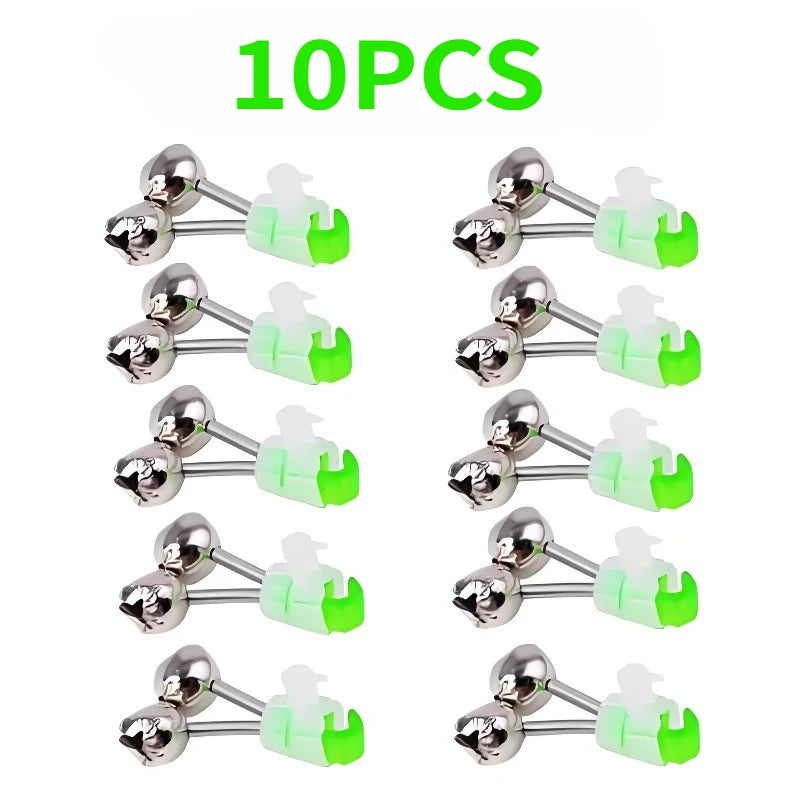 10-Piece Fishing Rod Bite Alarm Bell Set - 9