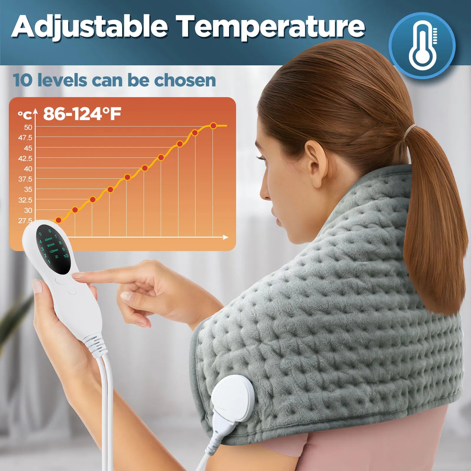Electric Heating Pad for Back and Body Pain Relief - 2