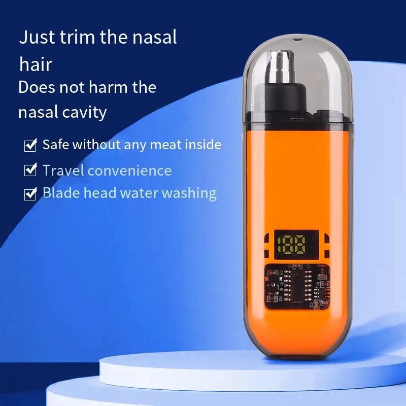 Rechargeable Portable Nose and Ear Hair Trimmer