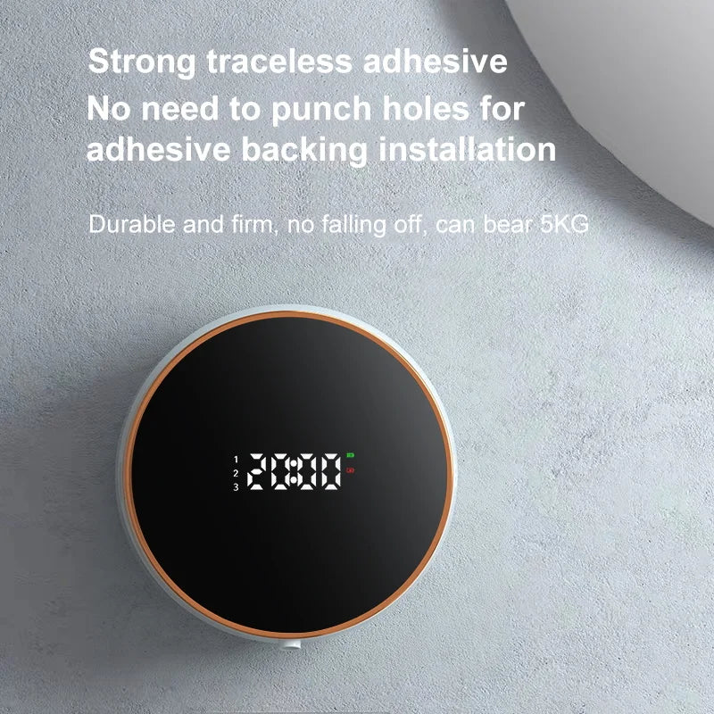 Automatic Touchless Foam Soap Dispenser with Temperature Display