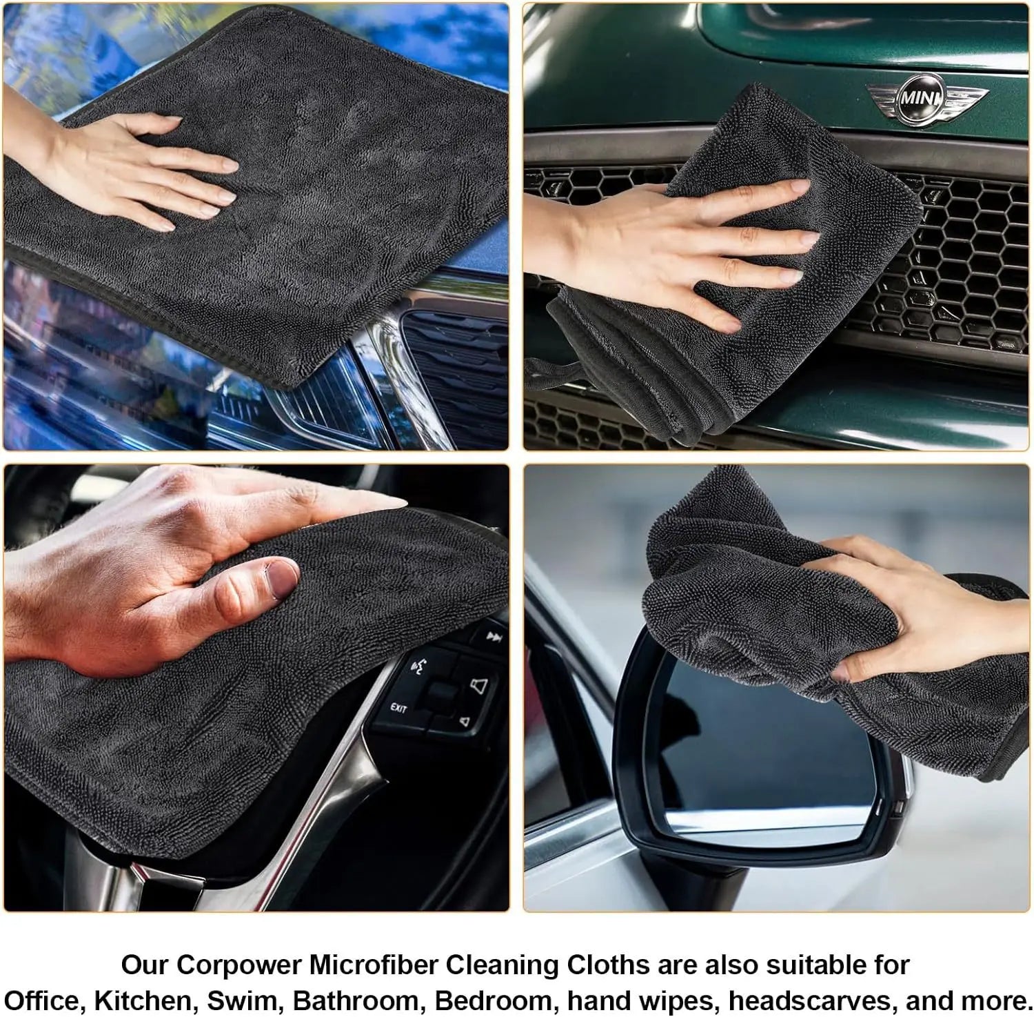 Ultra-Absorbent Microfiber Car Drying Towel