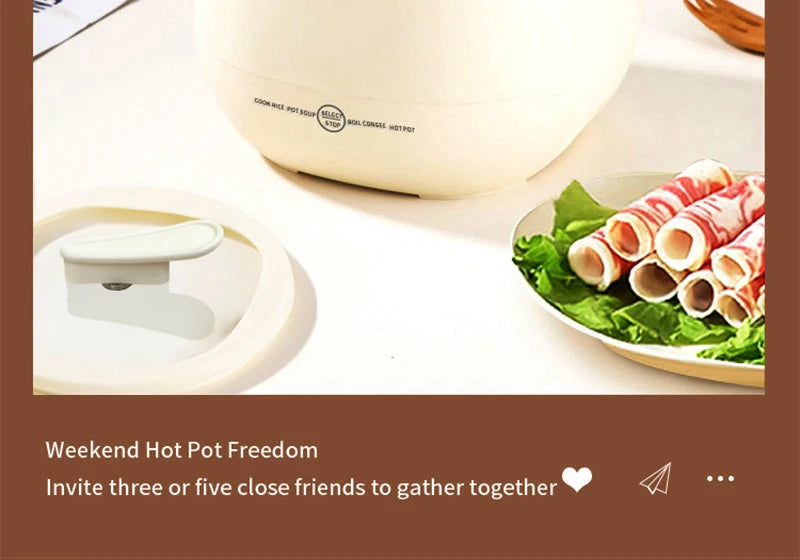 Portable 1.8L Smart Mini Rice Cooker for Small Kitchens and Dorms - 15