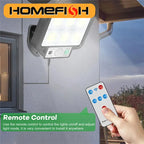 Solar Powered Outdoor Motion Sensor Security Wall Light