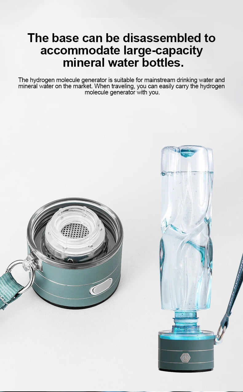 Portable Hydrogen Water Ionizer Bottle