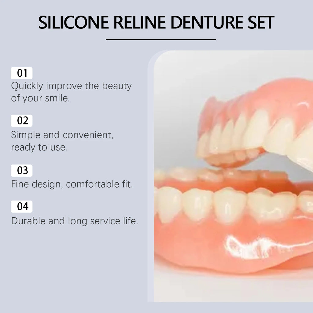 Flexible Silicone Denture Reline and Temporary Repair Kit
