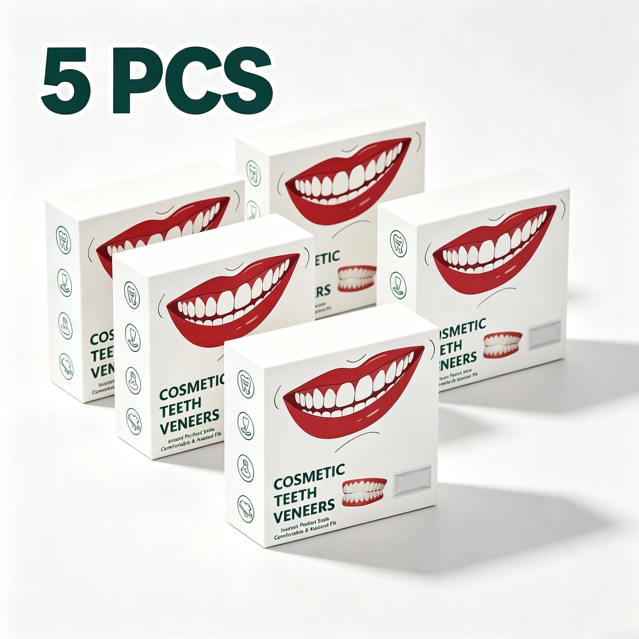Custom Fit Temporary Cosmetic Teeth Veneers - 15
