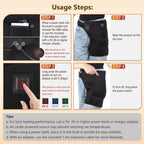 Red Light Therapy Heated Hip and Thigh Support Wrap