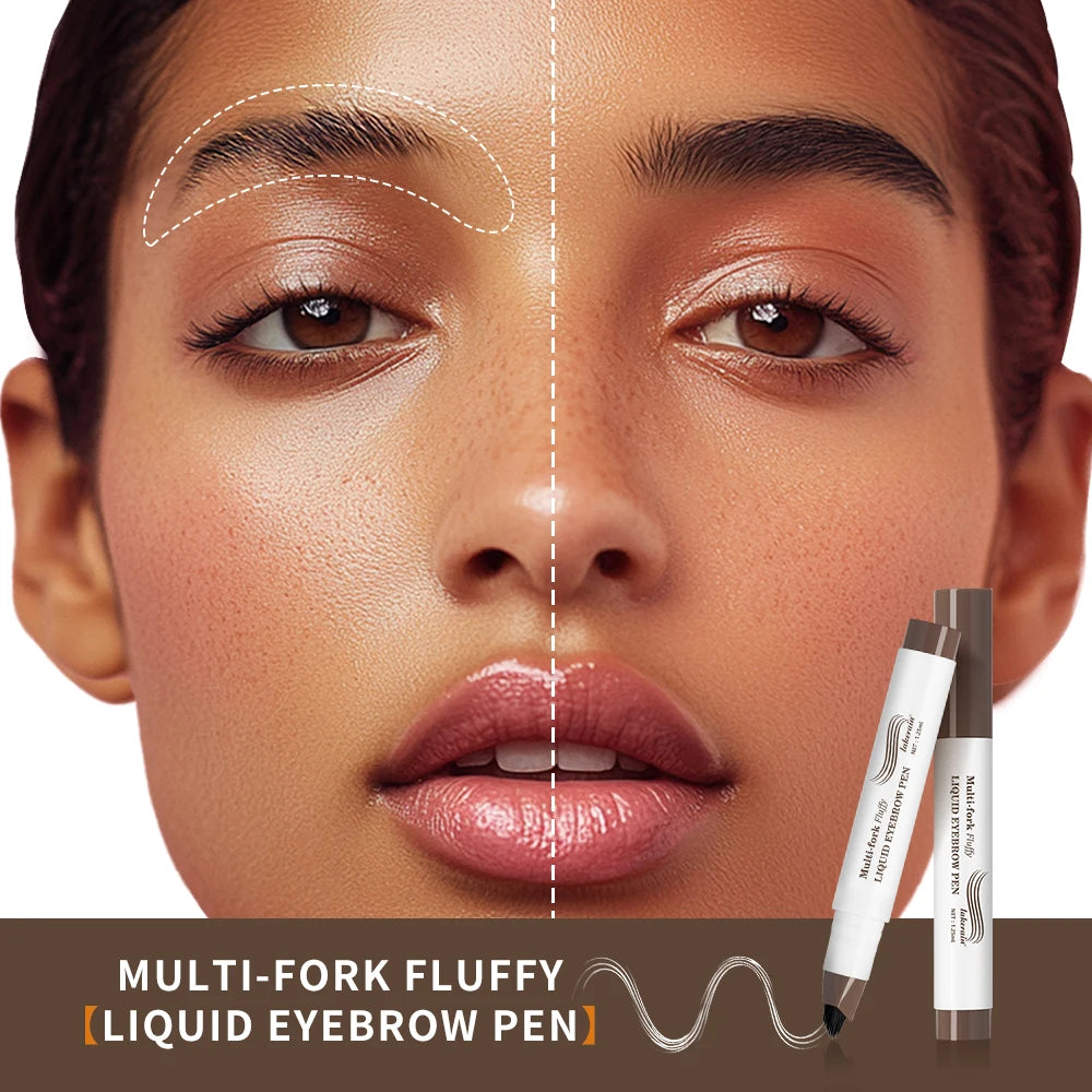 Waterproof Multi-Fork Liquid Eyebrow Pen - 6