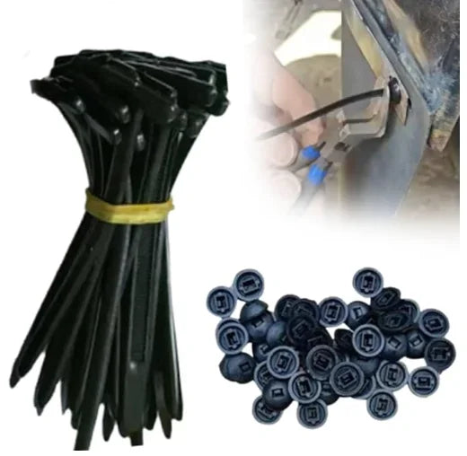 Heavy Duty Nylon Universal Cable Tie Buckle Set - 15
