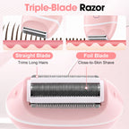 Electric Foil Shaver for Women - Cordless Portable Hair Remover