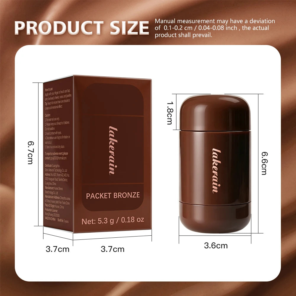Cream Bronzer Contour Stick for Natural Sculpting