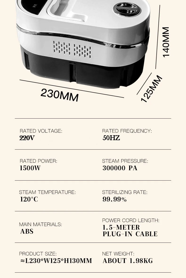 High-Pressure Handheld Steam Cleaner for Home and Car - 26