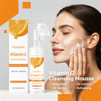 Vitamin C Brightening Facial Cleanser with Silicone Brush