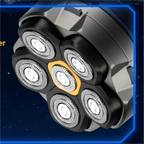 6D Electric Rotary Head Shaver for Men
