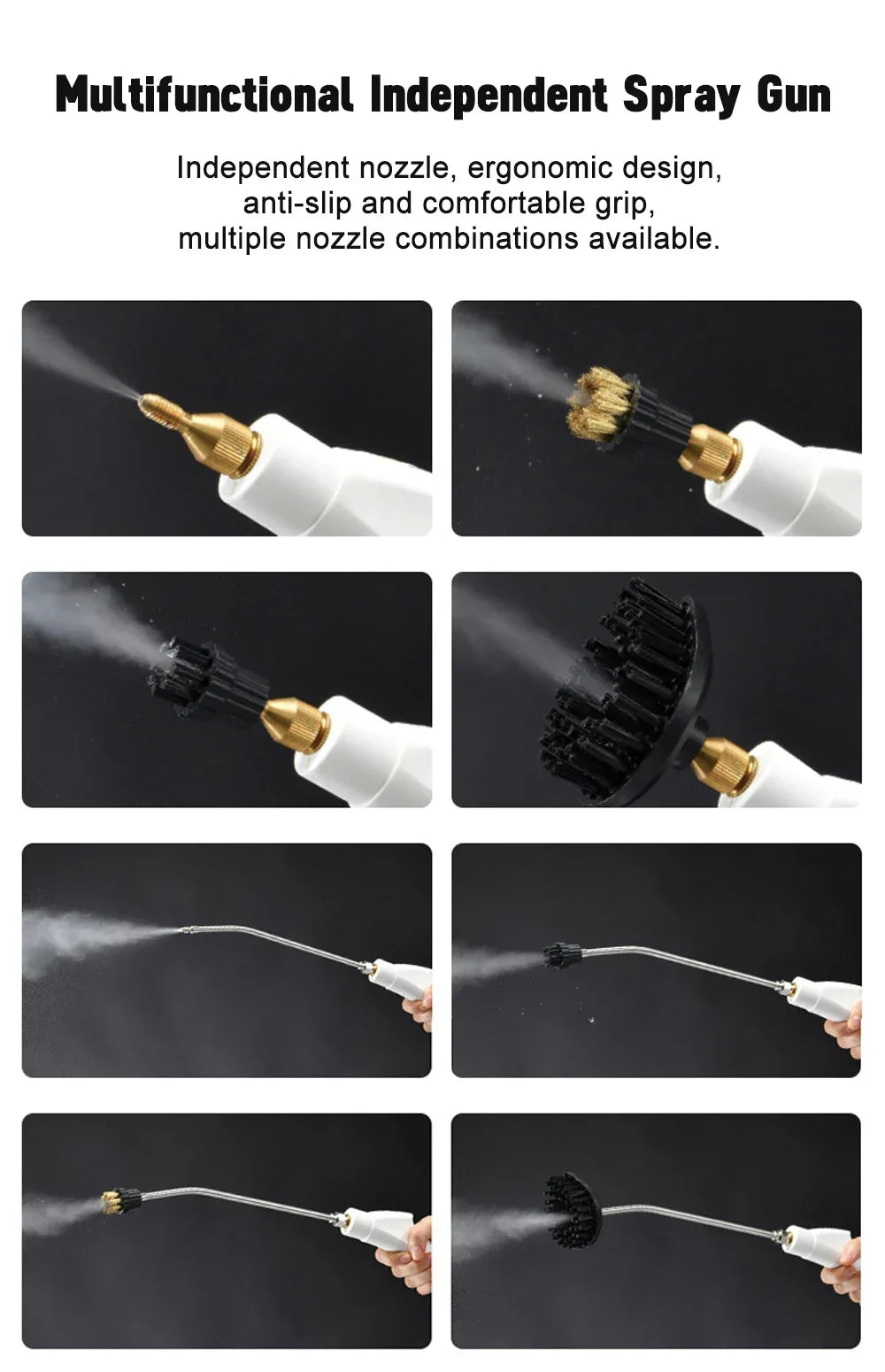 High-Pressure Portable Steam Cleaner for Home and Car - 14