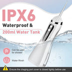 Portable Rechargeable Electric Water Flosser for Teeth Deep Cleaning